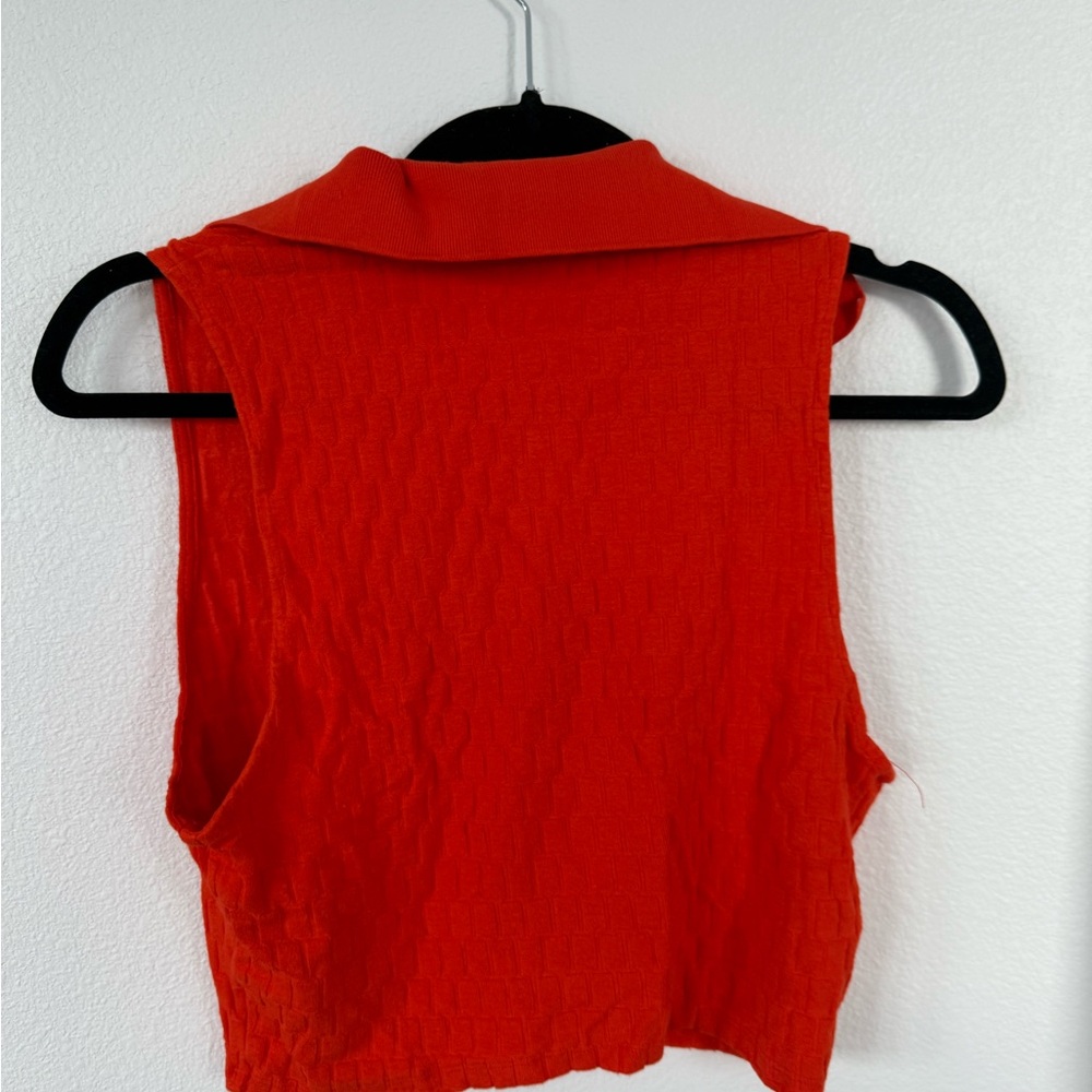 Zara Women's Red Sleeveless Top - Picture 3 of 4